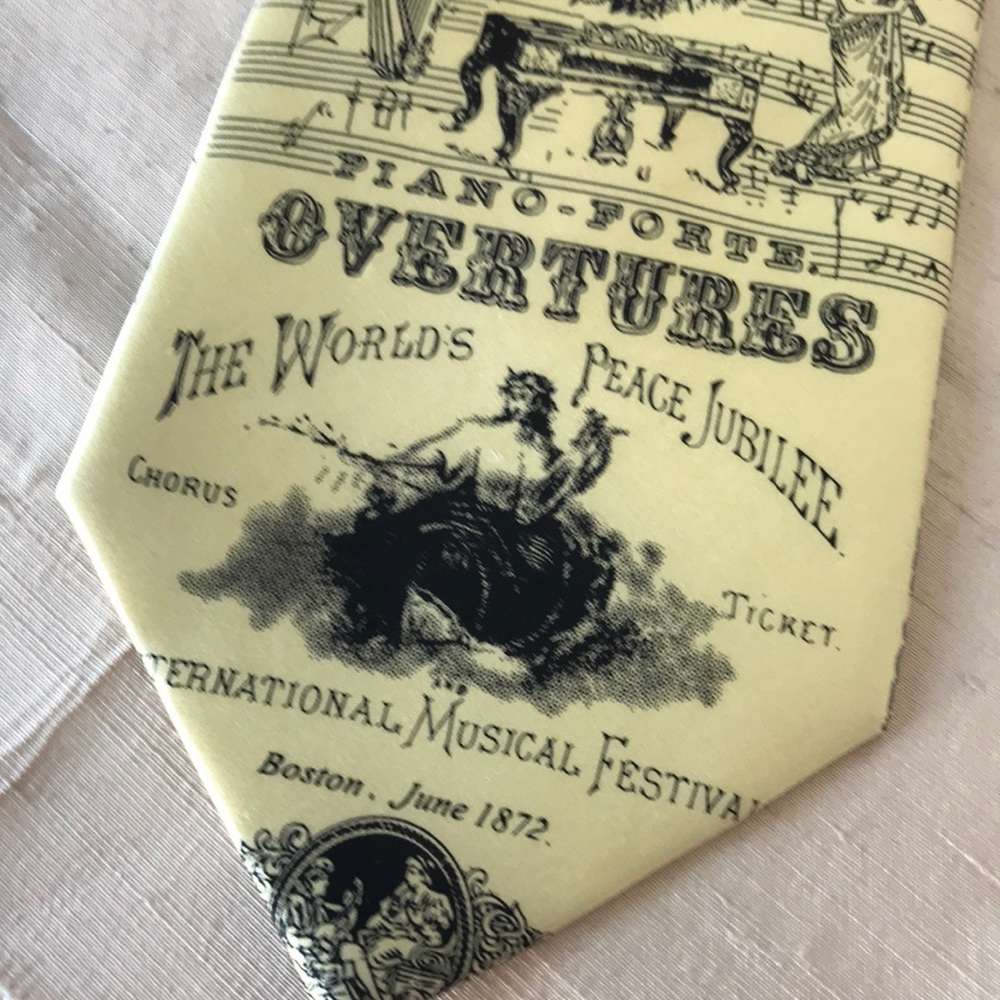 Museum Artifacts composers silk tie musical theme